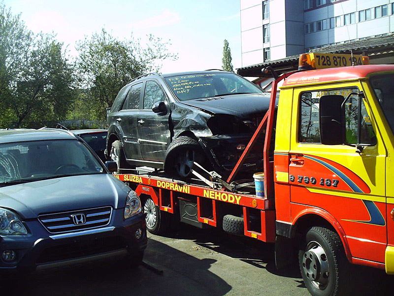 Odtah vozidla v terénu