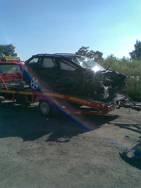 Ukázka práce odtahové služby