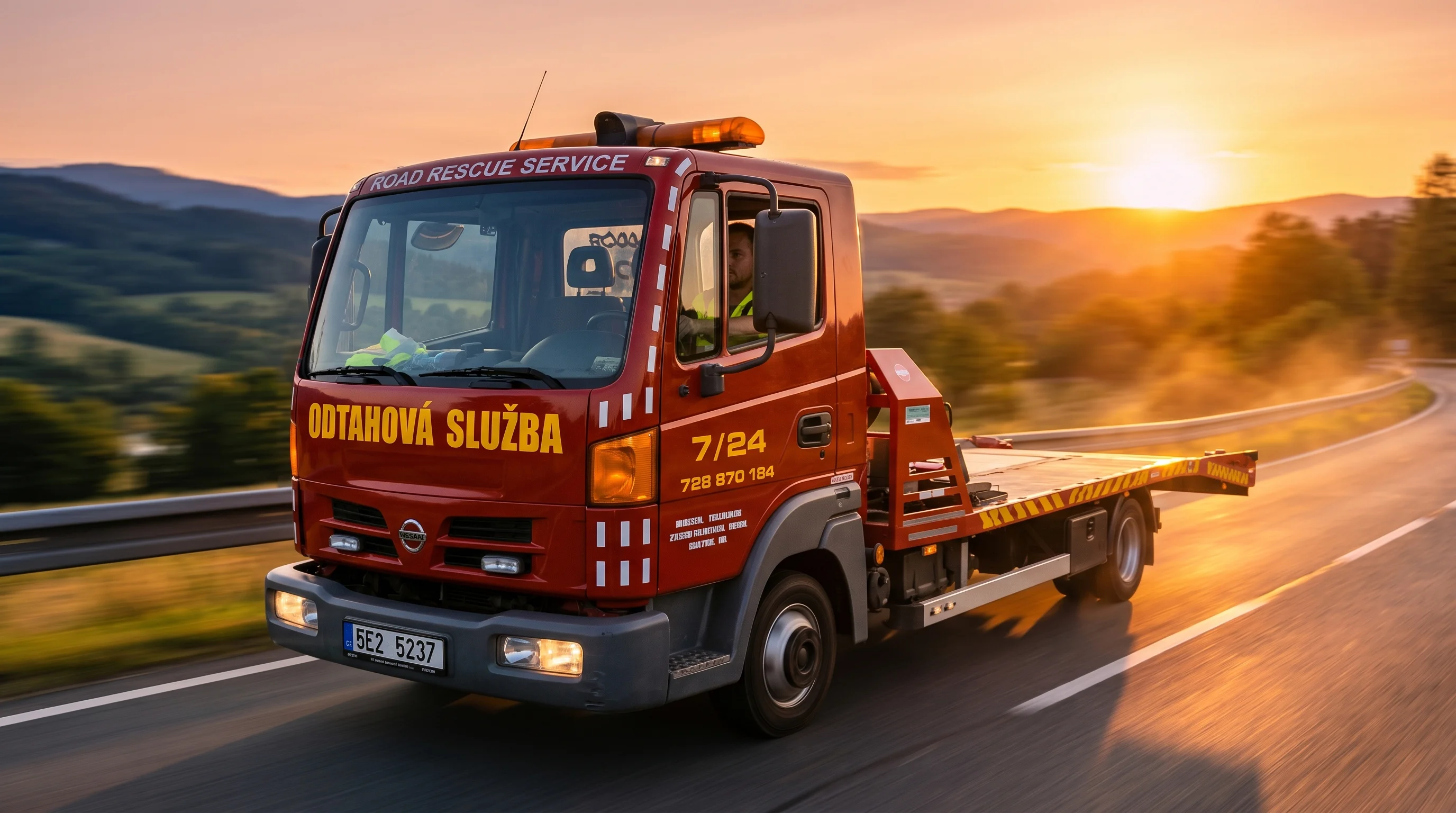 Odtahové vozidlo služby Pištora